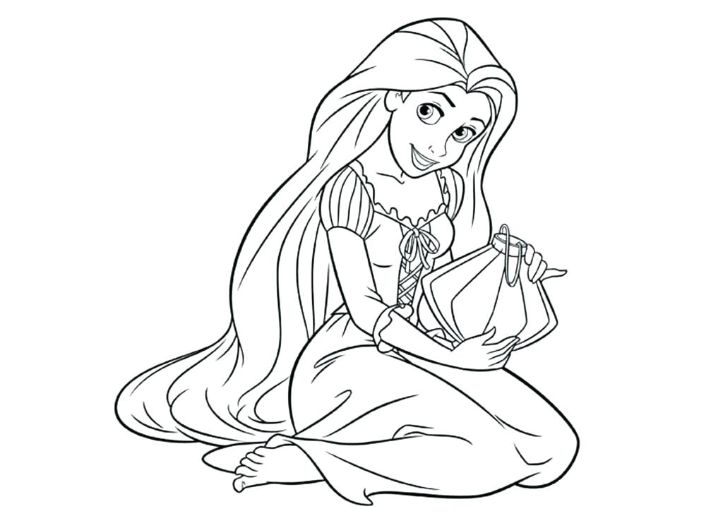 1024x731 Rapunzel Coloring Pages Free