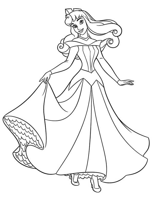 600x776 Princess Aurora In Her Wedding Dress In Sleeping Beauty Coloring