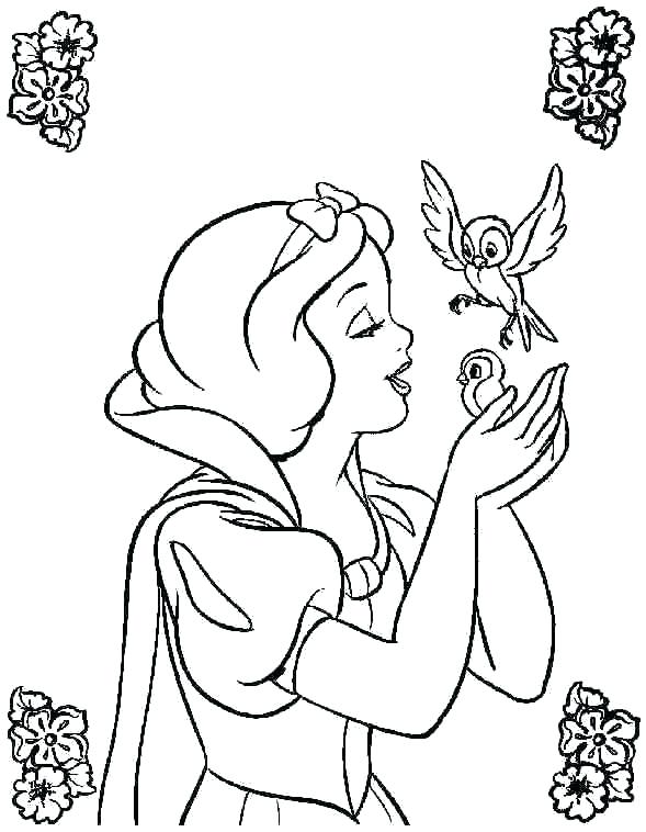 589x758 Princess Coloring Pages For Kids
