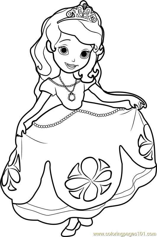 531x800 Princess Sofia Coloring Pages