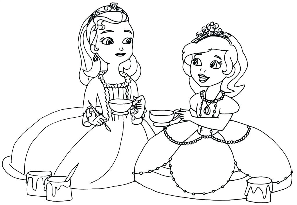 1023x708 Princess Sofia Coloring Pages Games Printable Coloring Princess