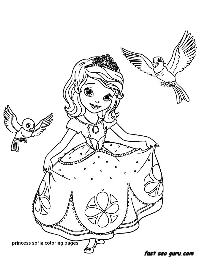 670x867 Princess Sofia Coloring Pages