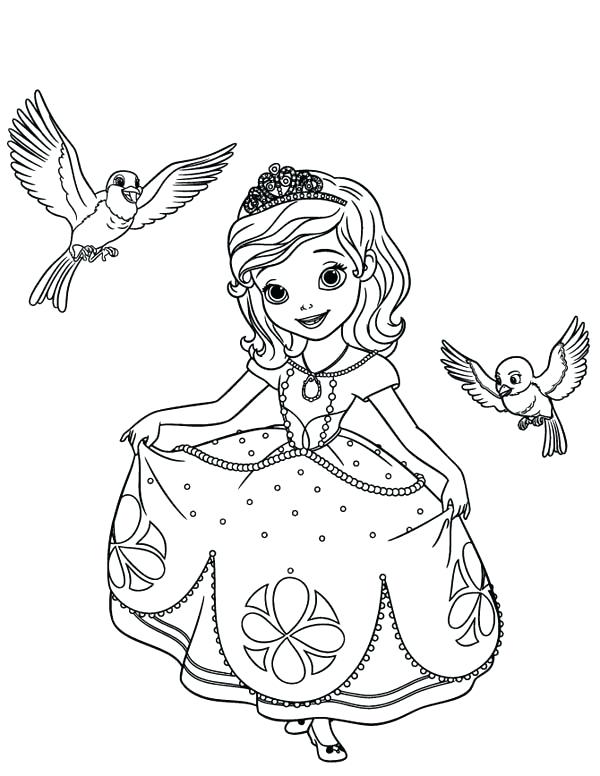 600x776 Sophia The First Coloring Page Large Size Of Coloring Pages