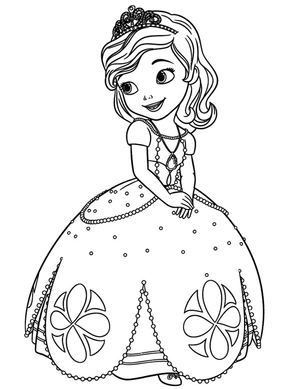 600x776 Sofia The Coloring Pages Beautiful Princess Sofia The First