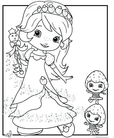 395x480 Strawberry Shortcake Princess Coloring Pages Princess Coloring