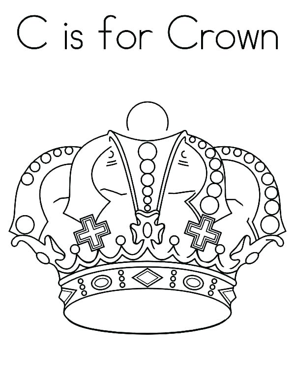 600x776 Princess Crown Coloring Page Coloring Pages Of Crowns Crown