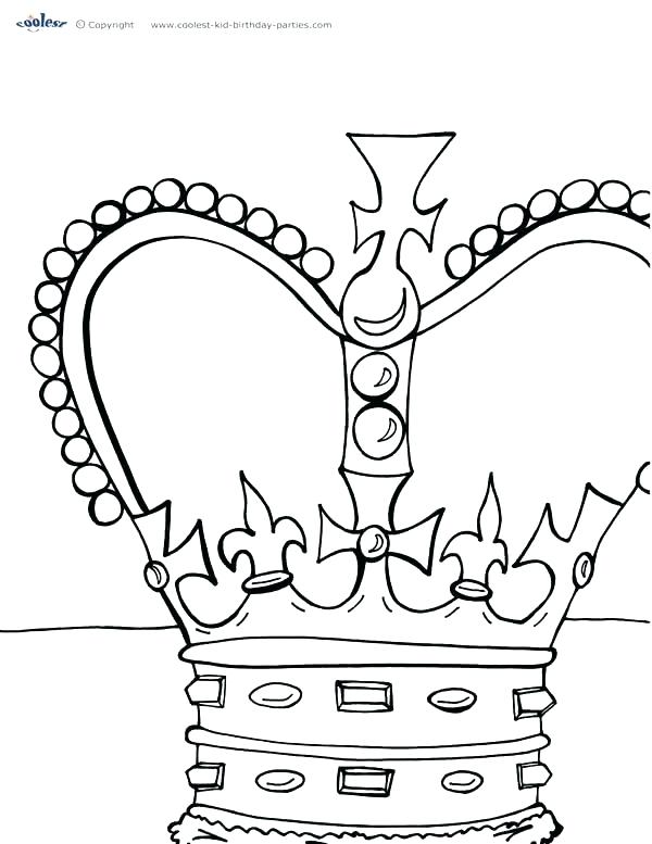 600x777 Princess Crown Coloring Page King And Queen Crown Coloring Pages