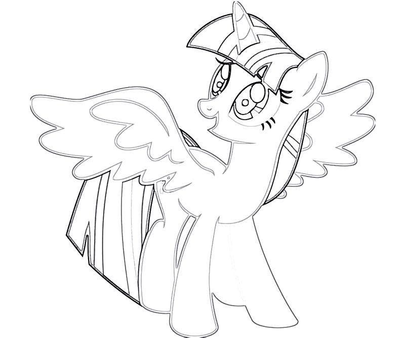 800x667 My Little Pony Twilight Sparkle Coloring Pages