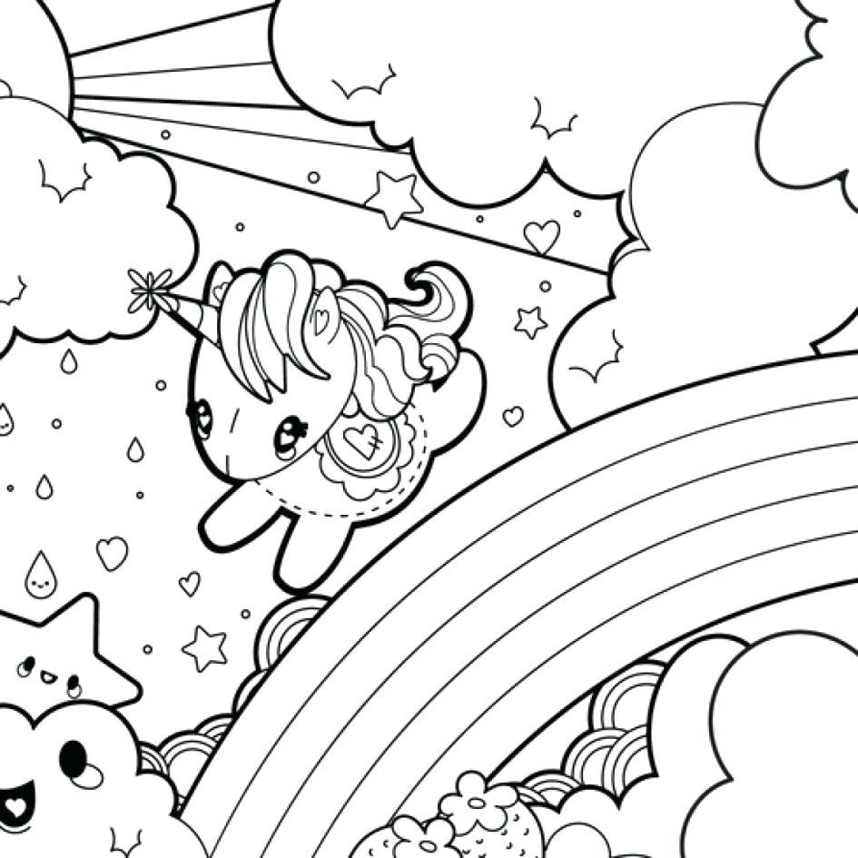 945x945 Unicorn Coloring Pages