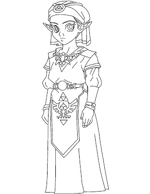 309x400 Zelda Coloring Pages