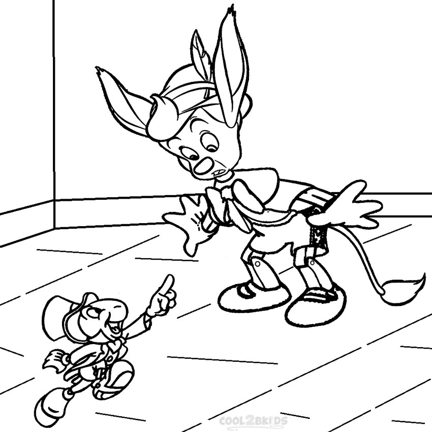 850x850 Printable Pinocchio Coloring Pages For Kids