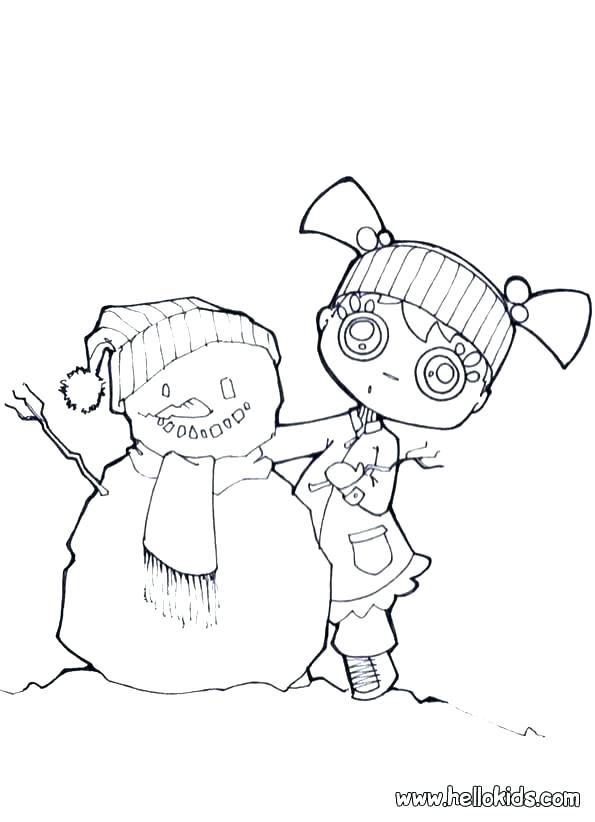595x822 Hellokids Com Print My Name Snowman Coloring Pages