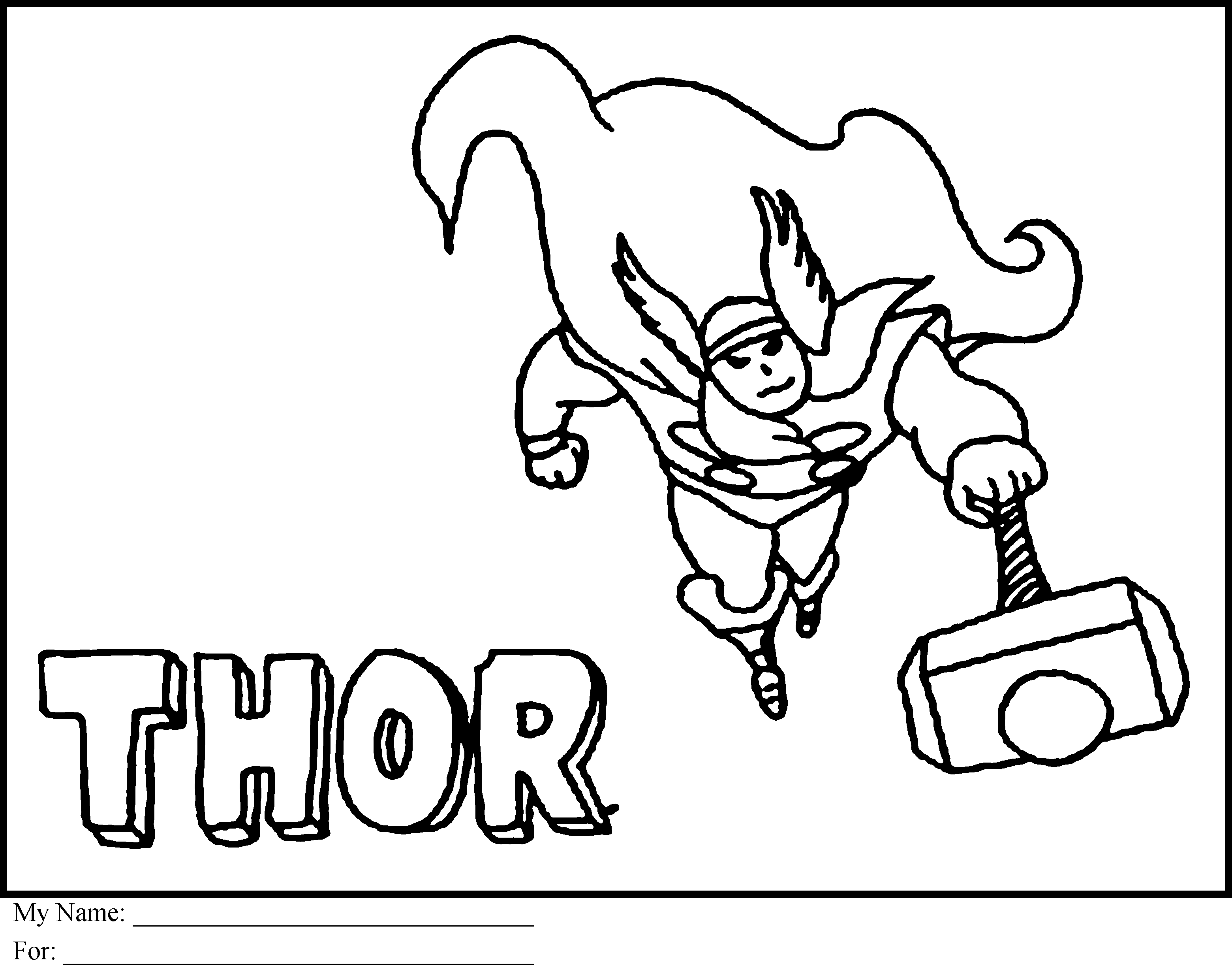3120x2455 Big Thor Coloring Pages To Print For Kids
