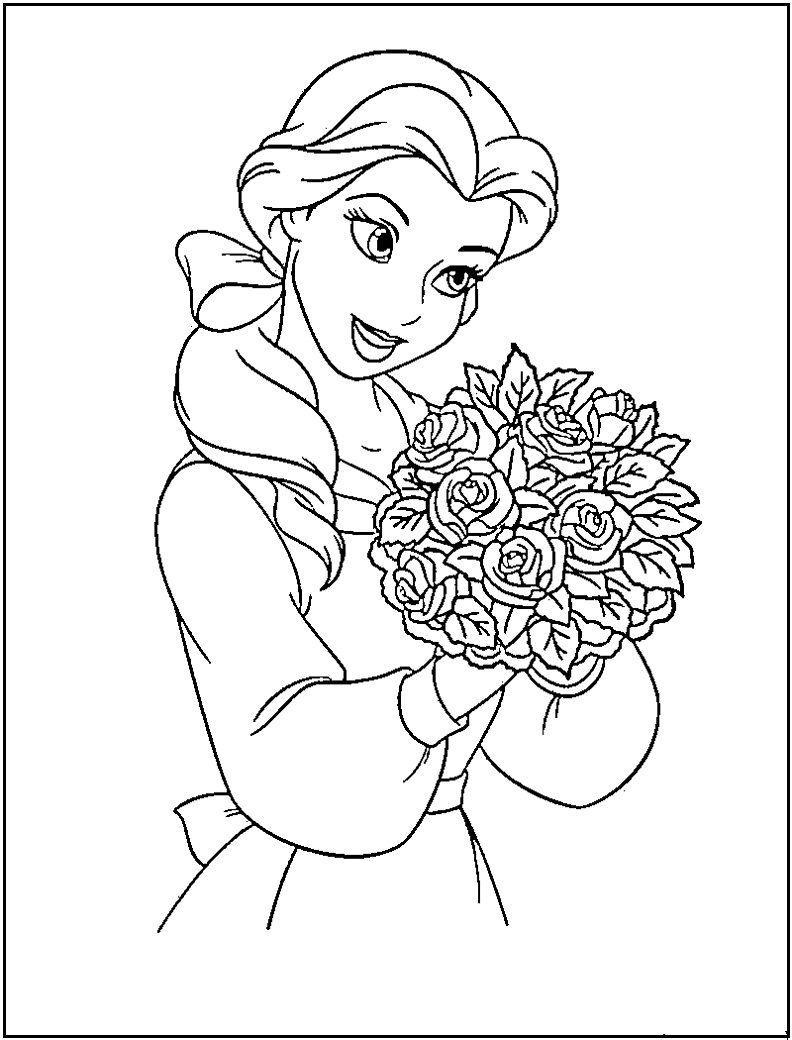792x1040 Belle Coloring Pages Luxury Printable Coloring Pages Disney