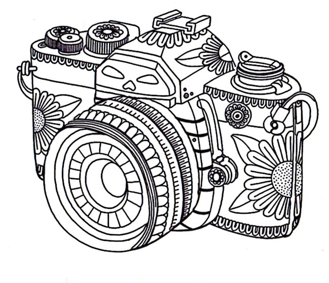 650x559 Get The Coloring Page Camera Free Coloring Pages For Adults