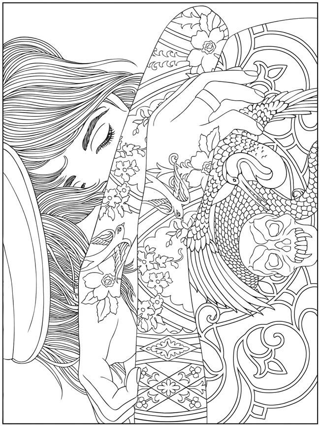 650x863 Printable Abstract Coloring Pages For Adults