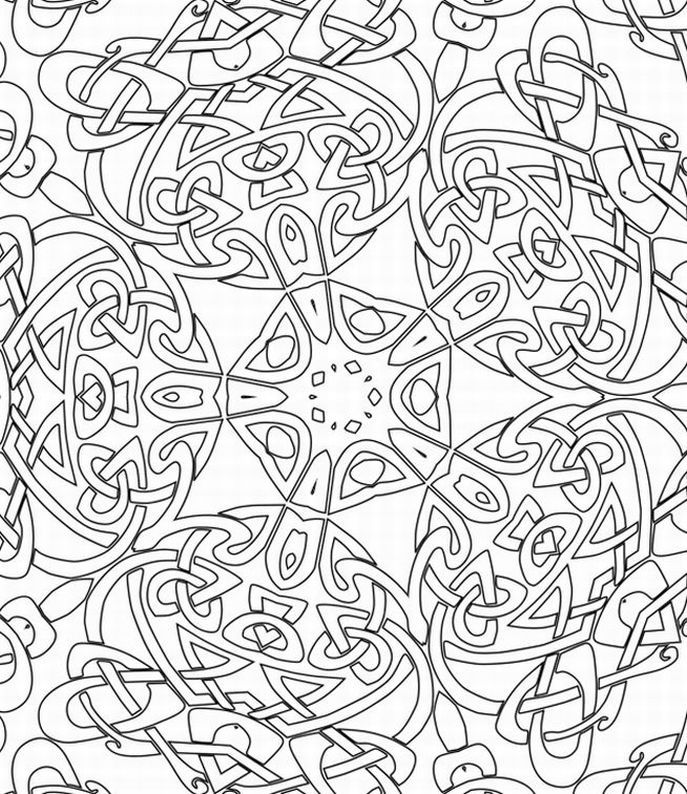 687x794 Free Printable Abstract Coloring Pages For Adults Cool Ideas
