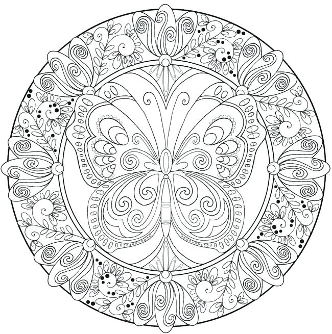 650x655 Adult Coloring Pages Abstract