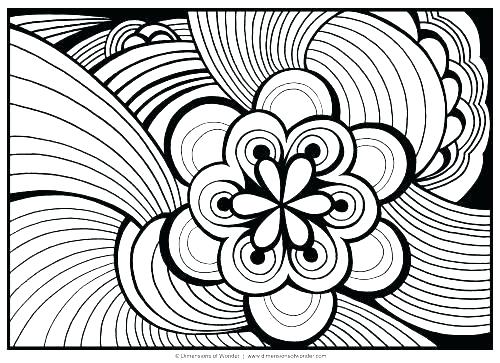 500x363 Abstract Coloring Pages For Adults Free Printable Abstract