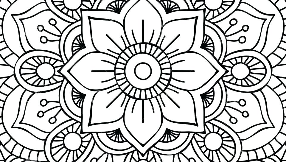 960x544 Perfect Intricate Mandala Coloring Pages About Remodel Unique