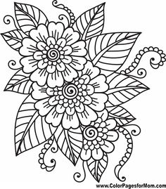 236x269 Coloring Pages Of Adult Flower Free Printables