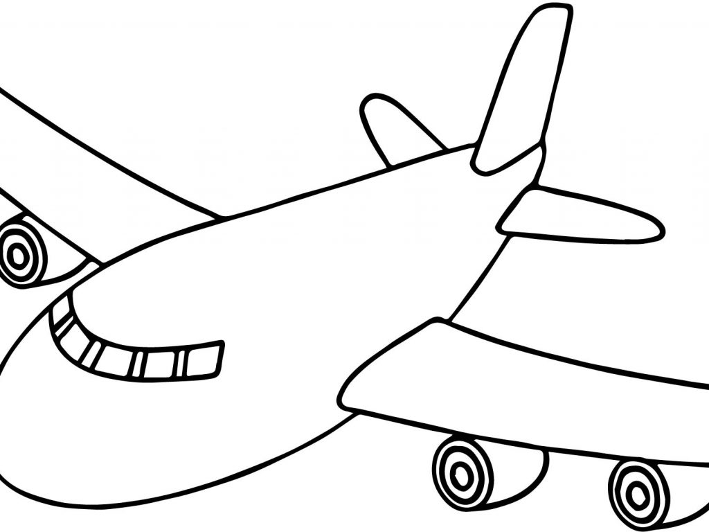 1024x768 Aeroplane Colouring Free Printable Airplane Coloring Pages Kids