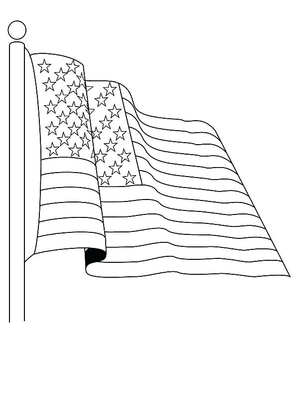 600x790 Usa Flag Coloring Pages Flag Coloring Pages Book Free Printable