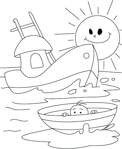 420x511 Free Printable Anchor Coloring Pages Nautical Page Also Hope Naut