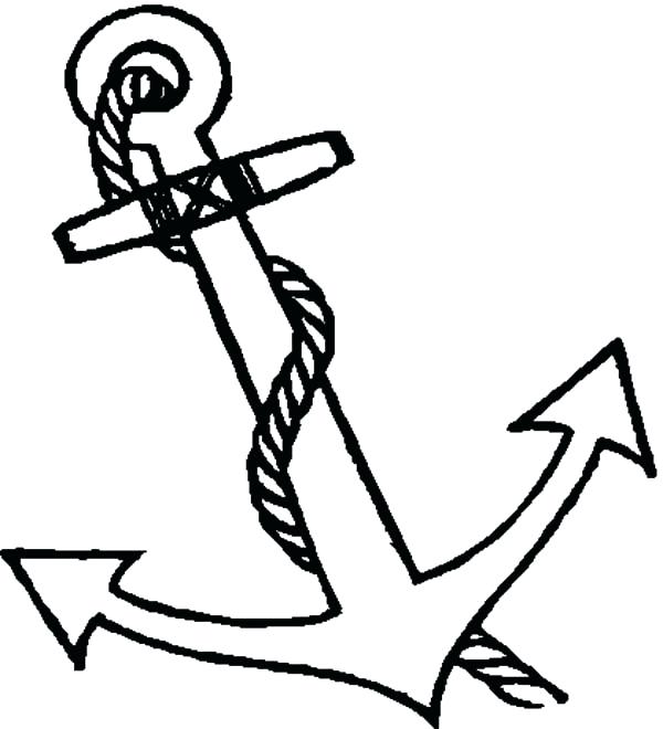 600x660 Coloring Pages Of Anchors Professional