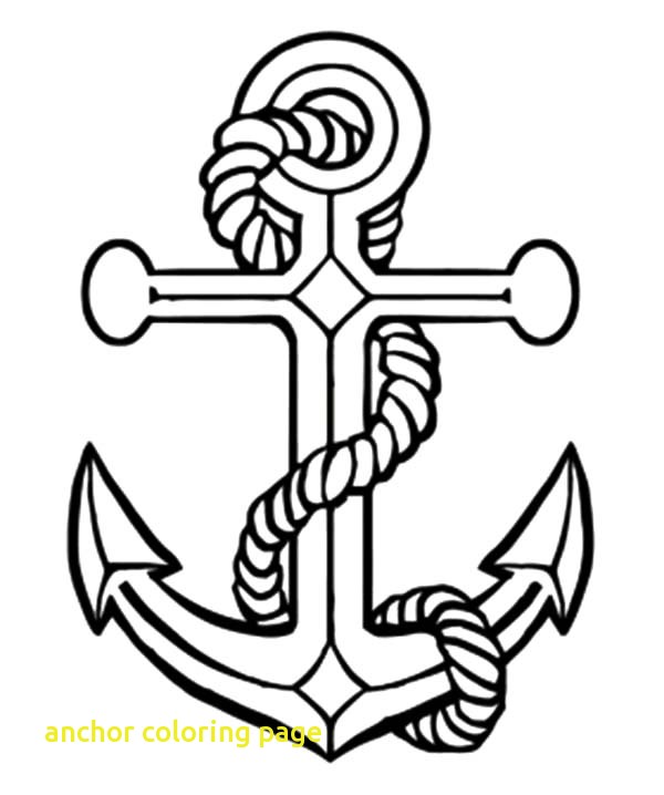 600x718 Anchor Coloring Page