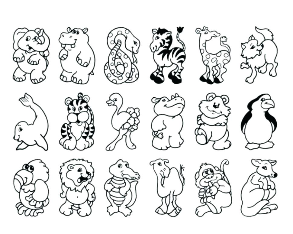970x774 Zoo Animals Coloring Pages For Preschoolers Pictures To Color Com