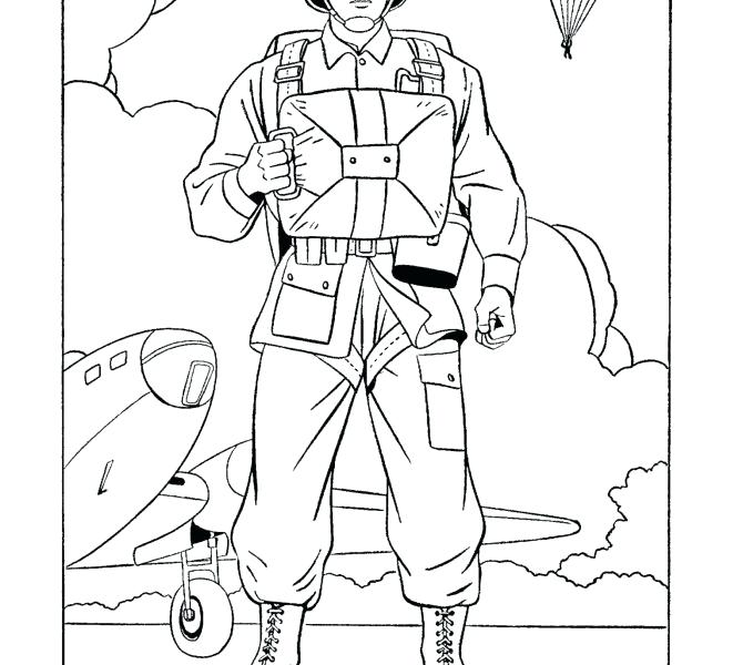 670x600 Printable Army Coloring Pages