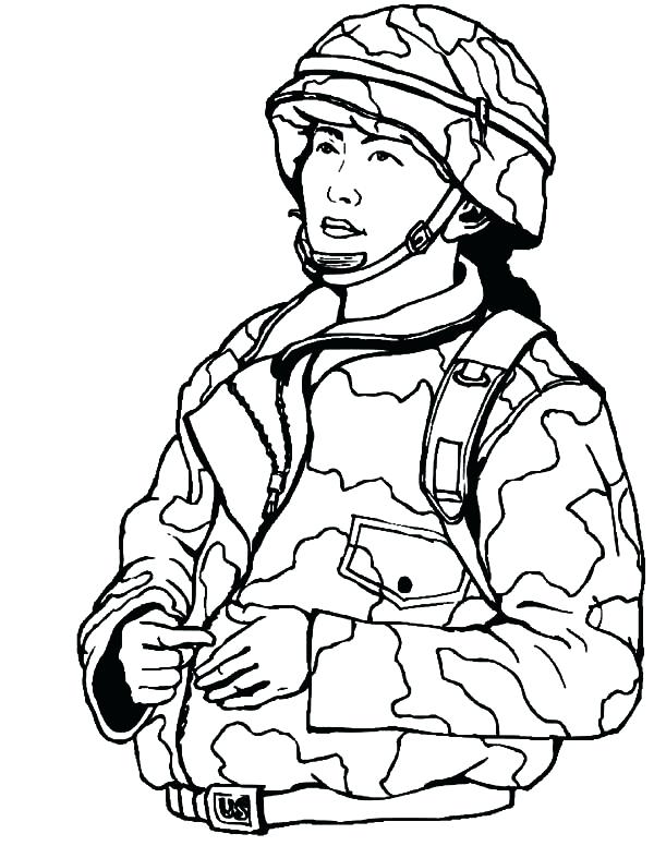 600x776 Army Coloring Pages Printable Army Coloring Pages For Girls