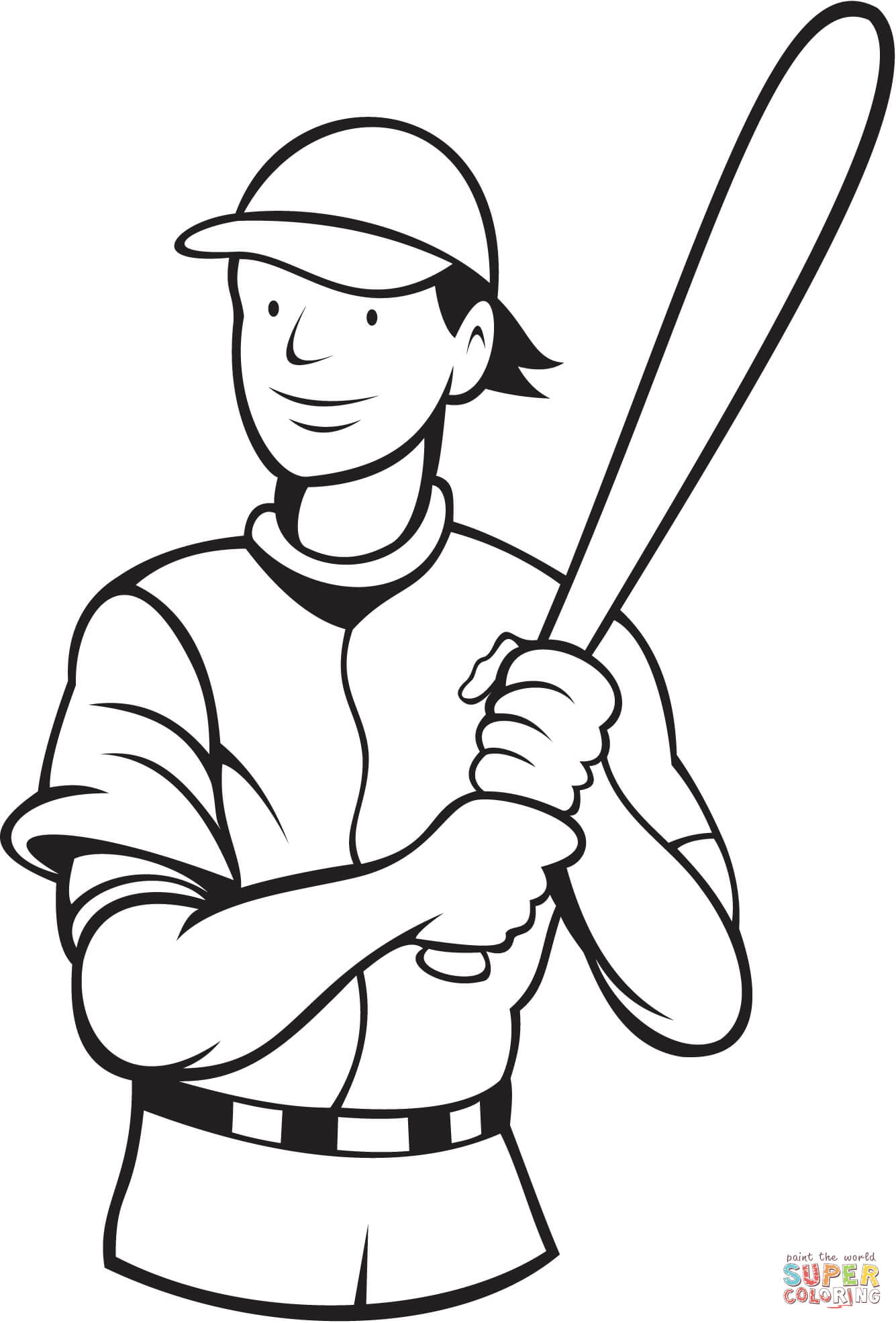 1335x1971 Baseball Coloring Page