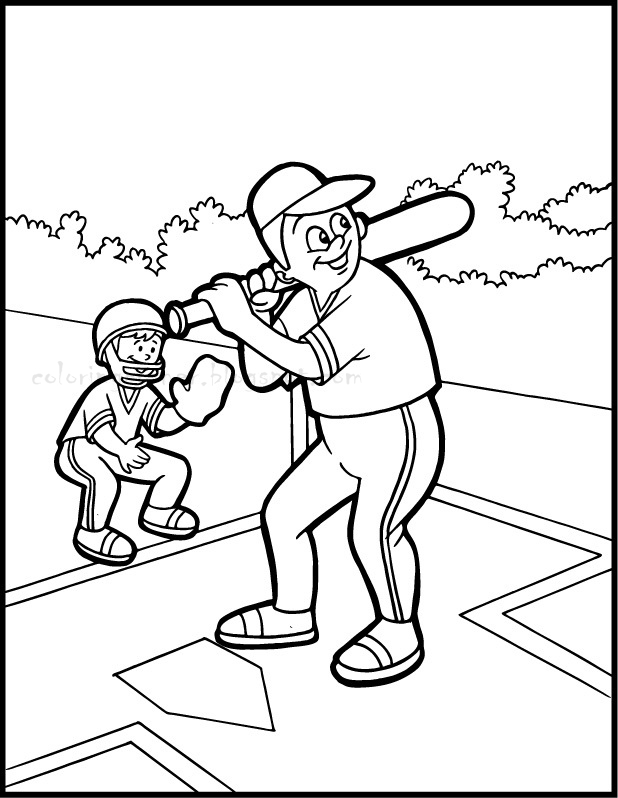 618x798 Baseball Coloring Pages