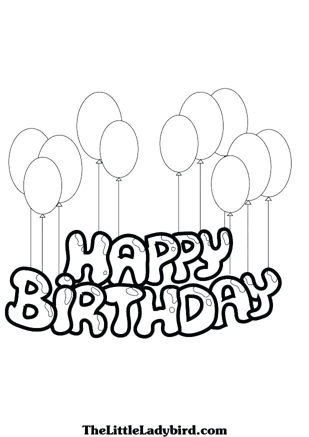 618x874 Printable Birthday Coloring Pages As Well As Design Printable