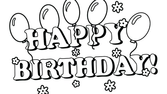 585x329 Birthday Color Pages Inspirational Birthday Coloring Pages Free