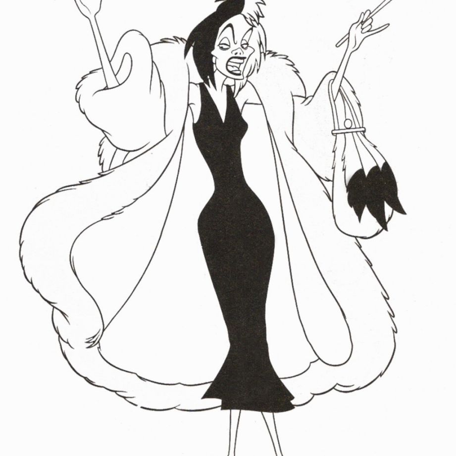 921x921 Awesome Disney Villains Coloring Pages To Print Printable Calendar