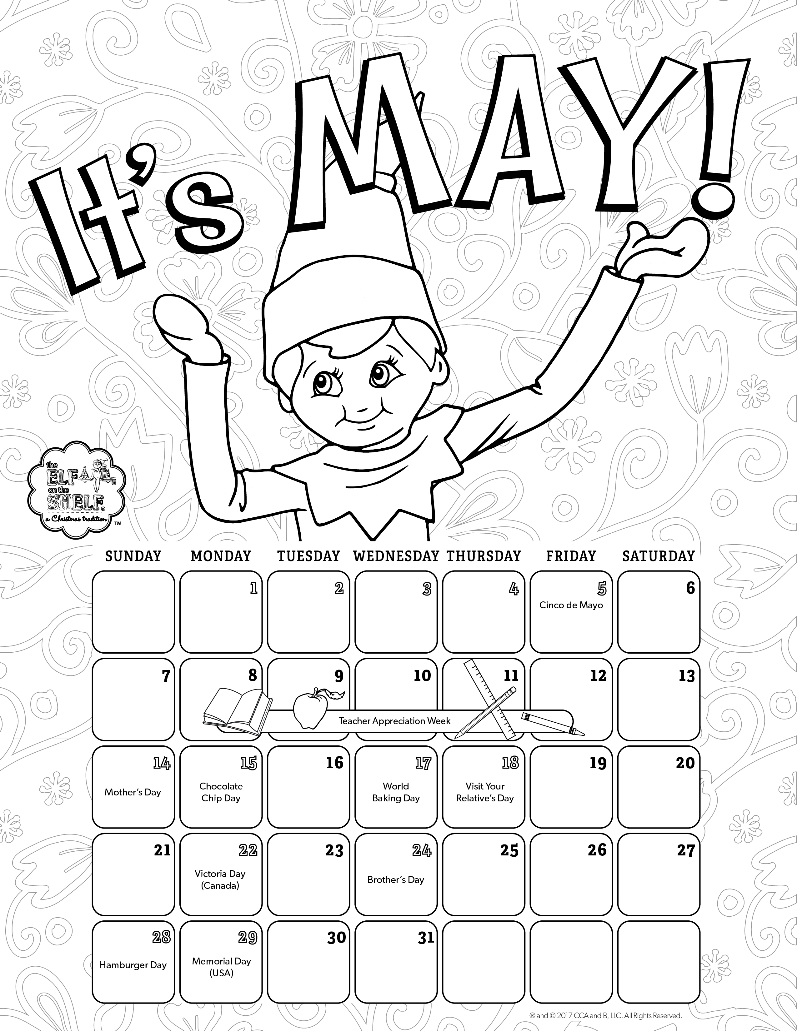 2550x3300 Printable Scout Elf Craft Corner Diy Scout Elf Halloween Costume