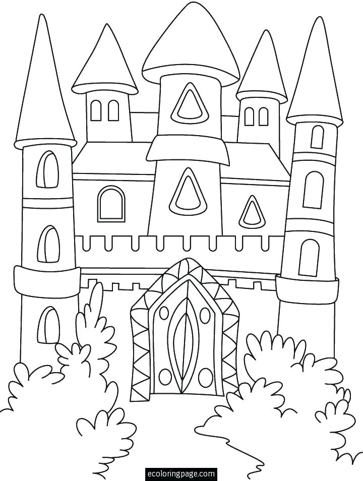 720x954 Coloring Page Castle Coloring Page Castle Coloring Pages Castles