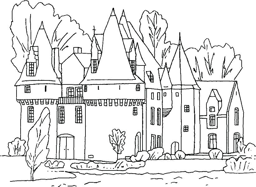 821x600 Coloring Sheets To Print Castles Pictures To Colour Free Printable