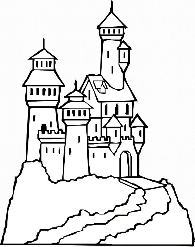 666x844 Free Printable Castle Coloring Pages For Kids