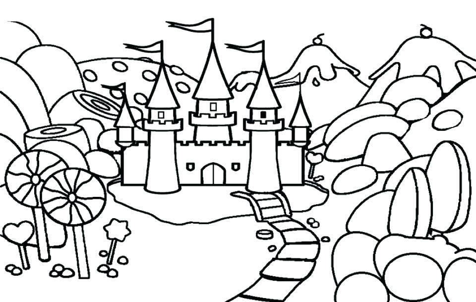 960x609 Sandcastle Coloring Page Castle Coloring Pages Castle Coloring