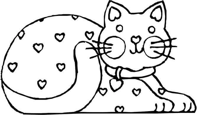 666x390 Cat Coloring Pages Free Printable Cats Coloring Picture Cow Kids