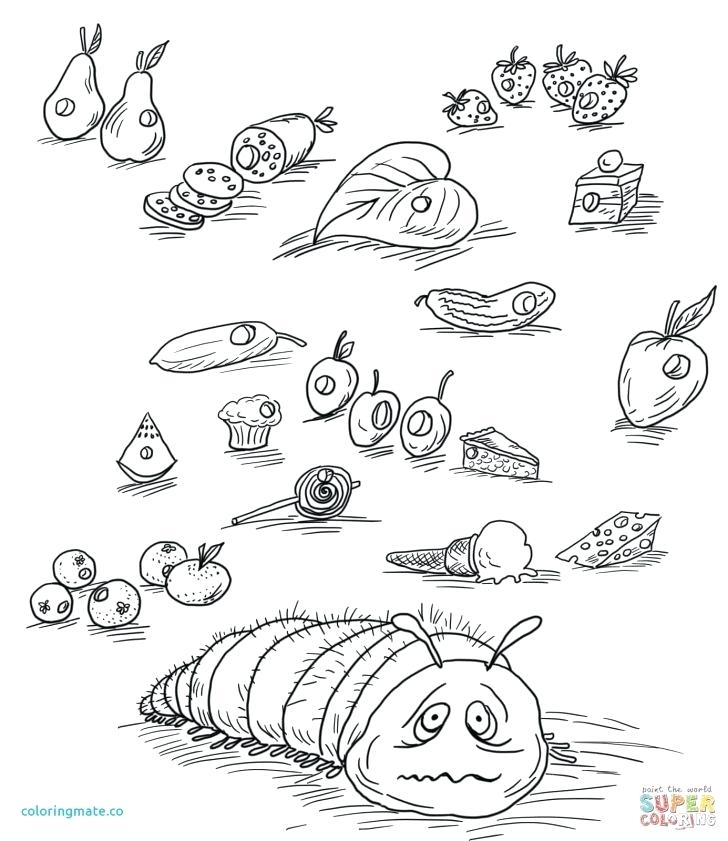 728x841 Hungry Caterpillar Coloring Page Medium Size Of The Very Hungry