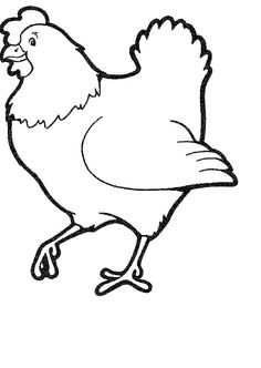 236x332 Free Printable Coloring Page Featuring A Chicken, Hen Chickens