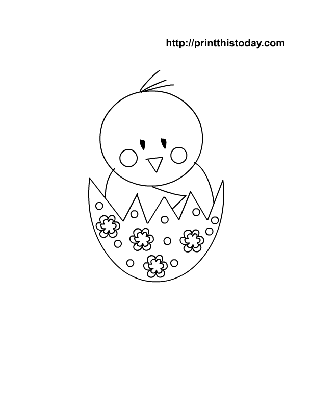 612x792 Printable Chicken Coloring Pages