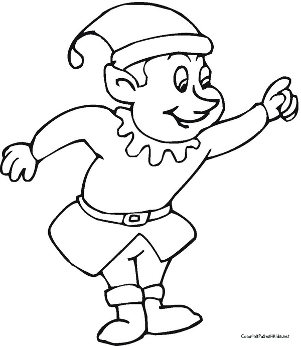 600x690 Elf Coloring Pages Kids