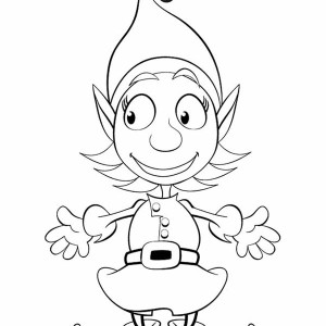 300x300 Girl Elf Coloring Pages To Fancy Draw Printable Coloring Pages