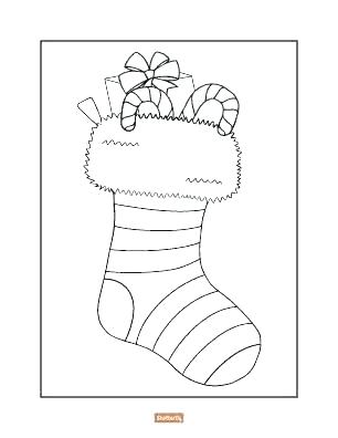 306x396 Christmas Stocking Coloring Pages Pattern Stocking Pattern